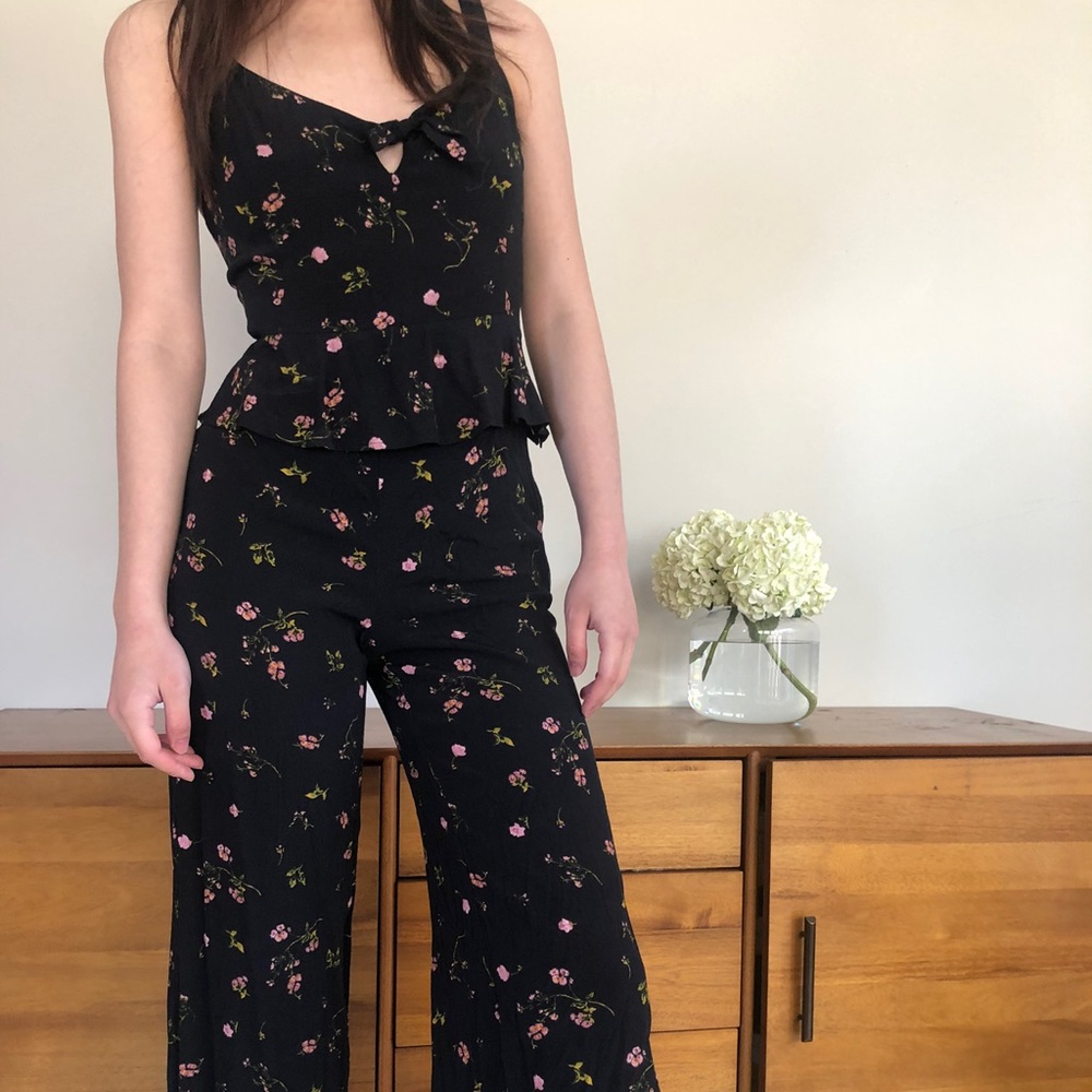 Wilfred floral strip top and long pants set